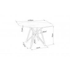 Apaļais virtuves galds MURANO